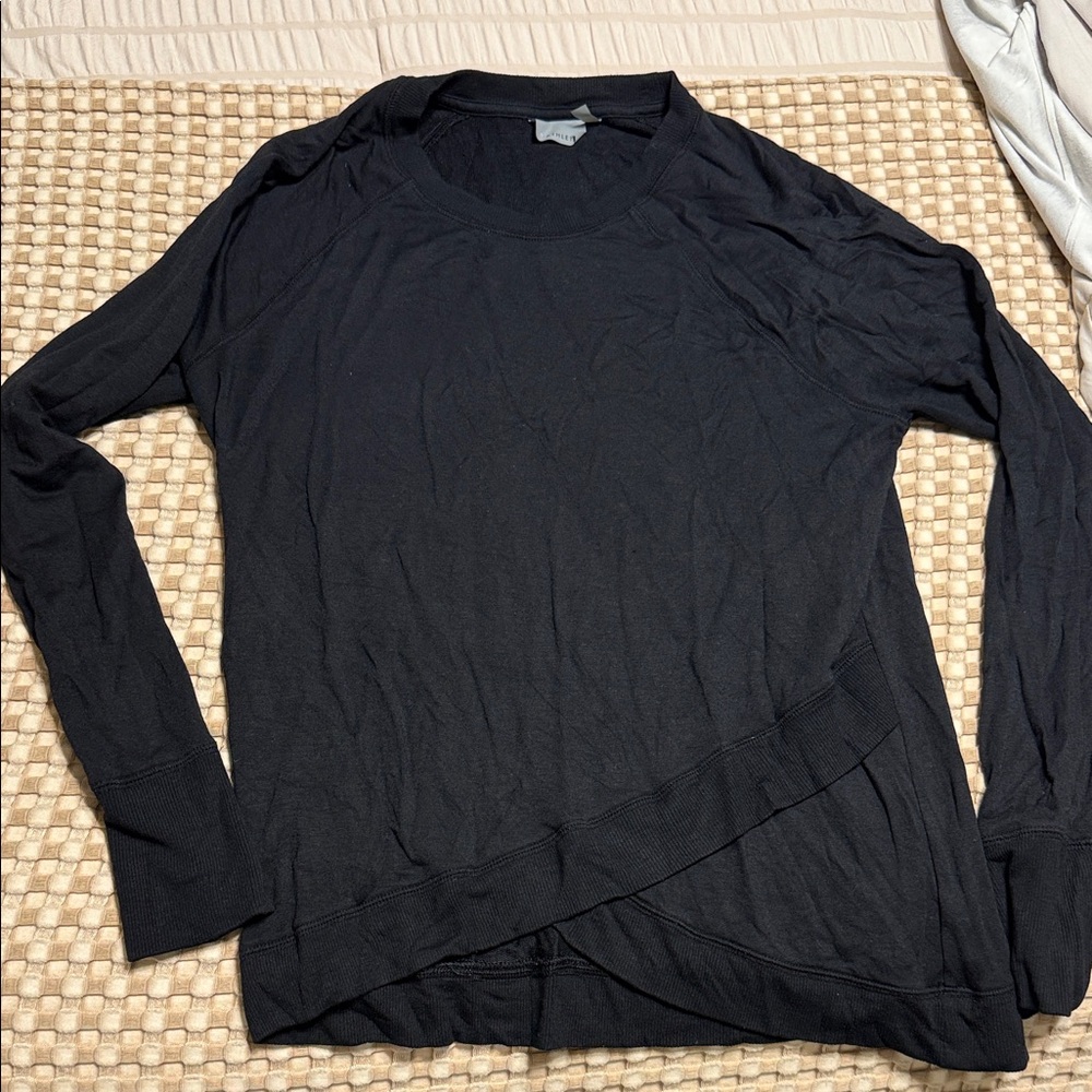 Athleta Black Long Sleeve Tee
